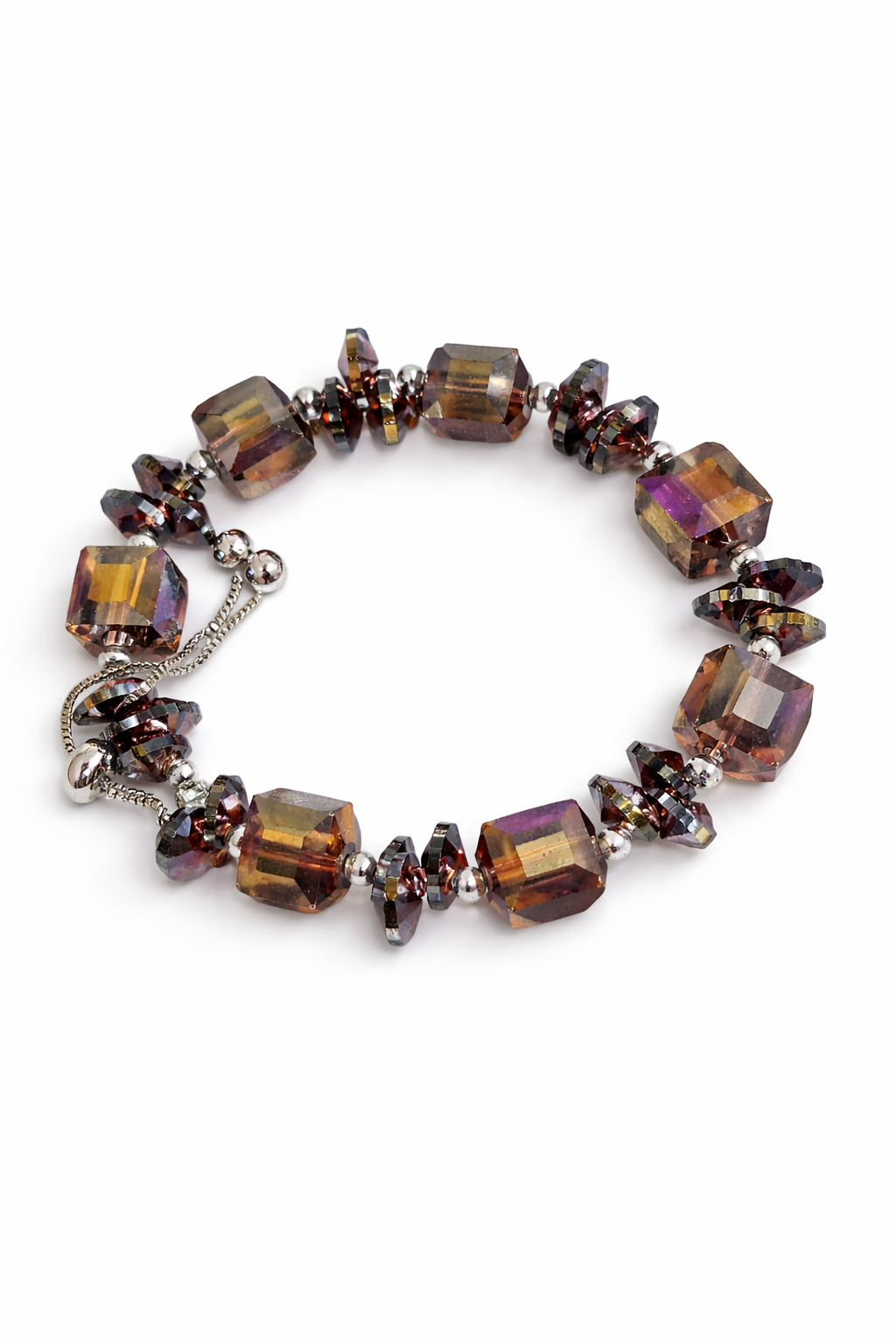 Midnight Glow Beaded Bracelet