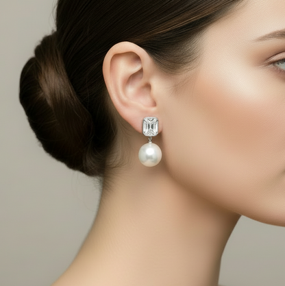 Elegant Pearl drop earrings