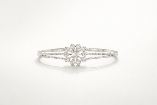 Floral Sparkle Diamond Bracelet