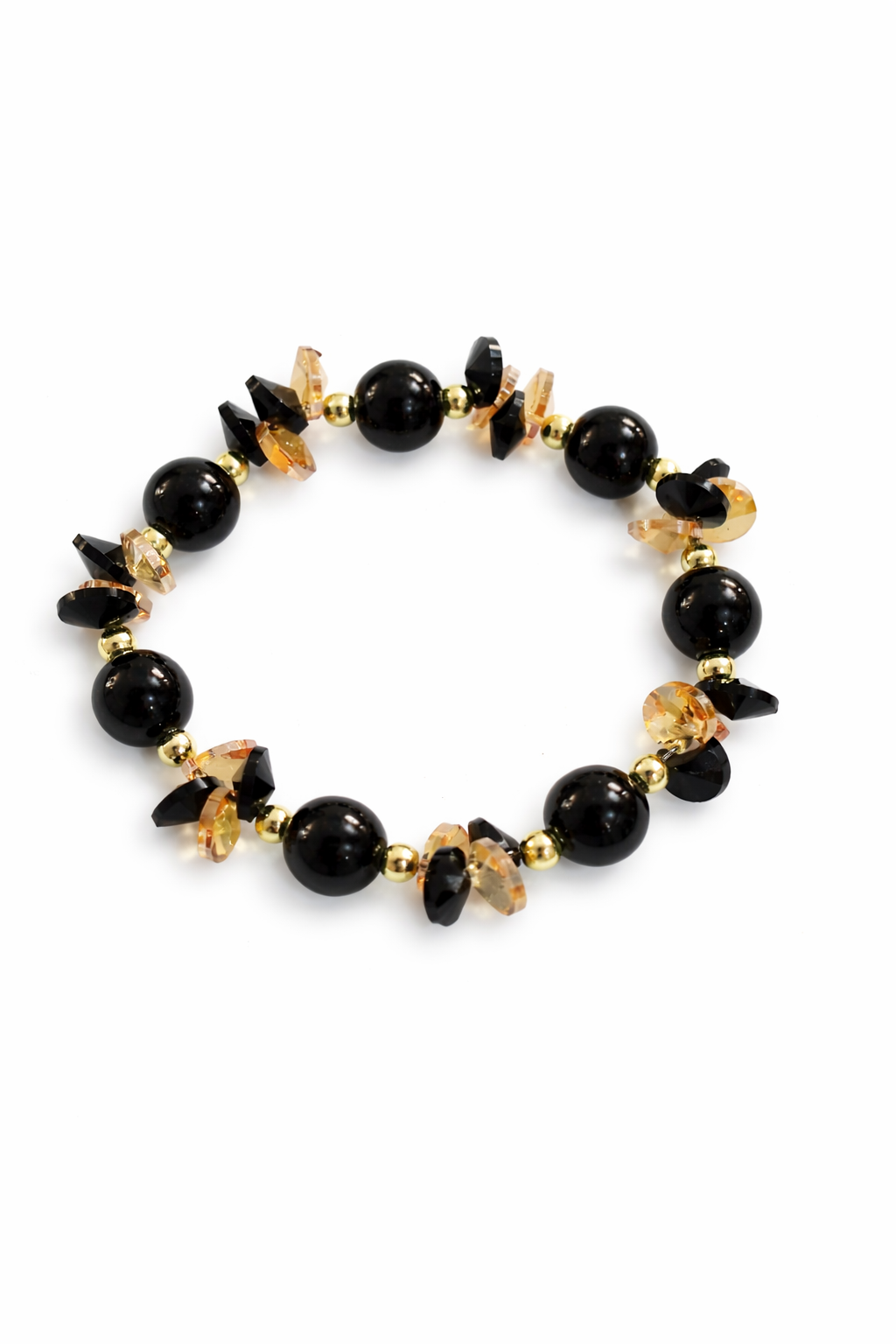 Midnight Glow Beaded Bracelet