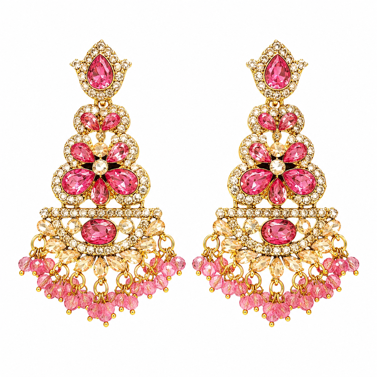 Rosé Royale Statement Earrings