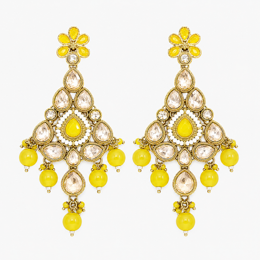 Sunshine Bloom Chandbali Earrings