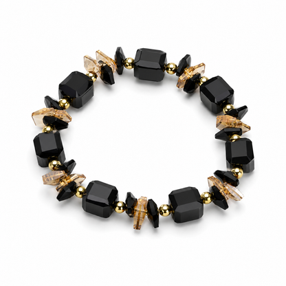 Midnight Glow Beaded Bracelet