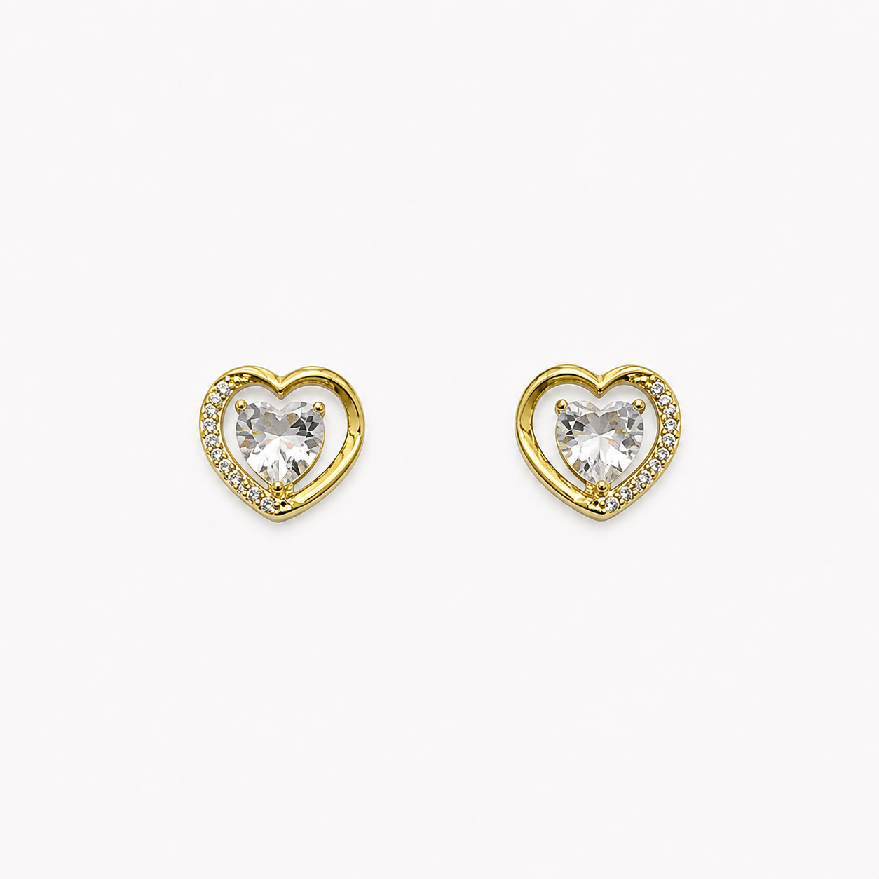 Golden Heart Earrings