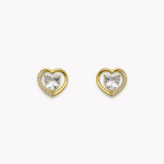 Golden Heart Earrings