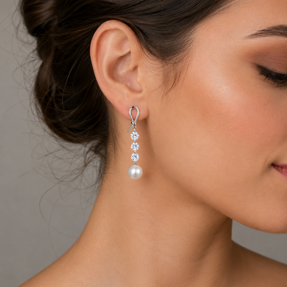 Crystal Bow Earrings