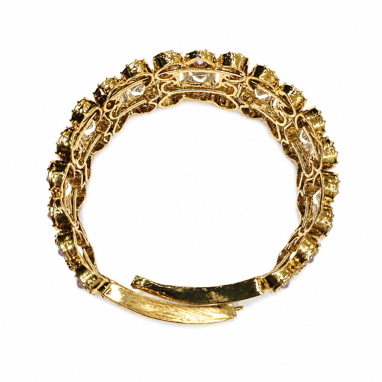 Ethnic Lavender Kundan Kada