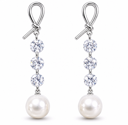 Crystal Bow Earrings