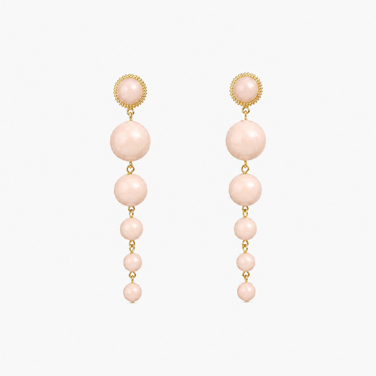 Blush Pearl Drop Earrings