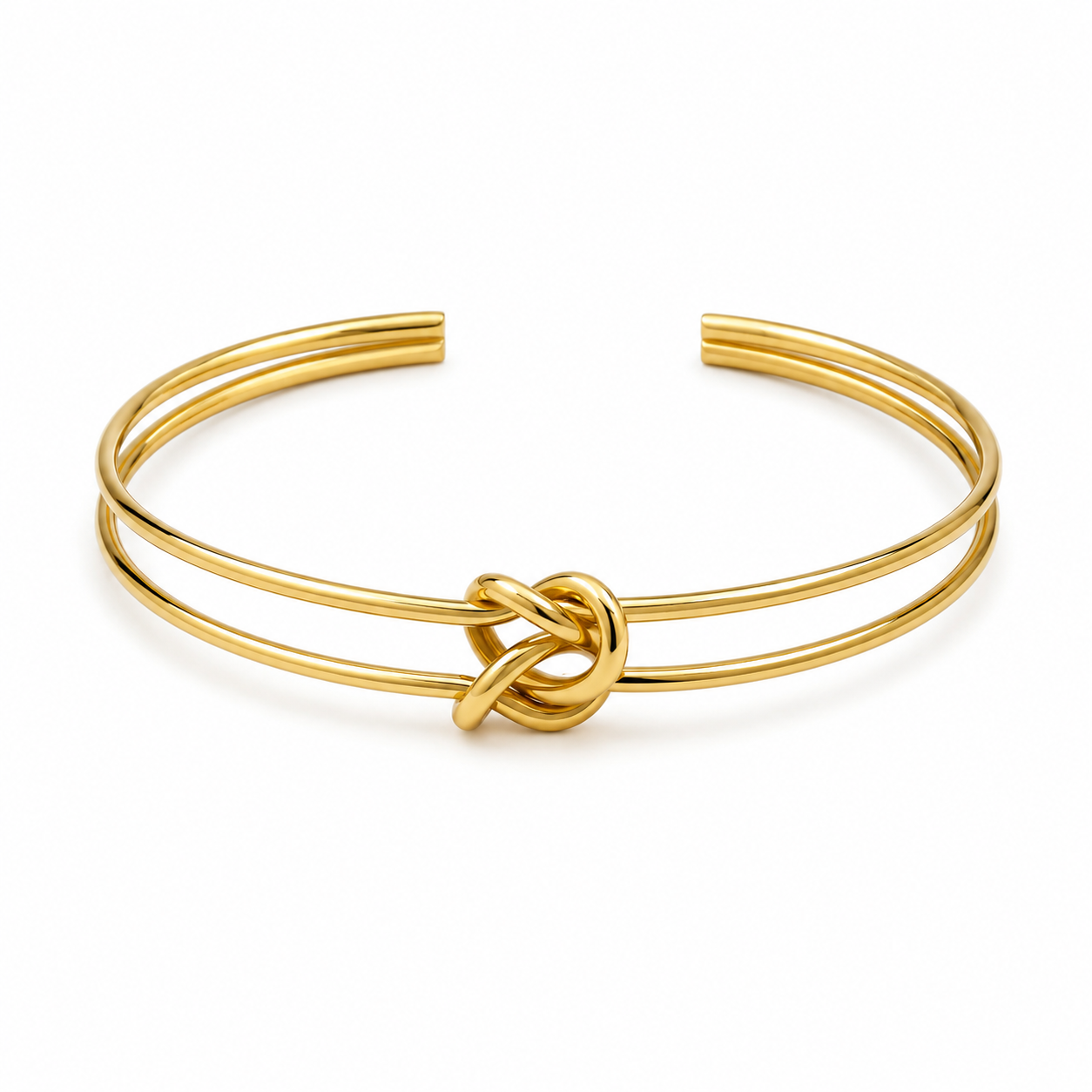 Golden Knot Cuff Bracelet