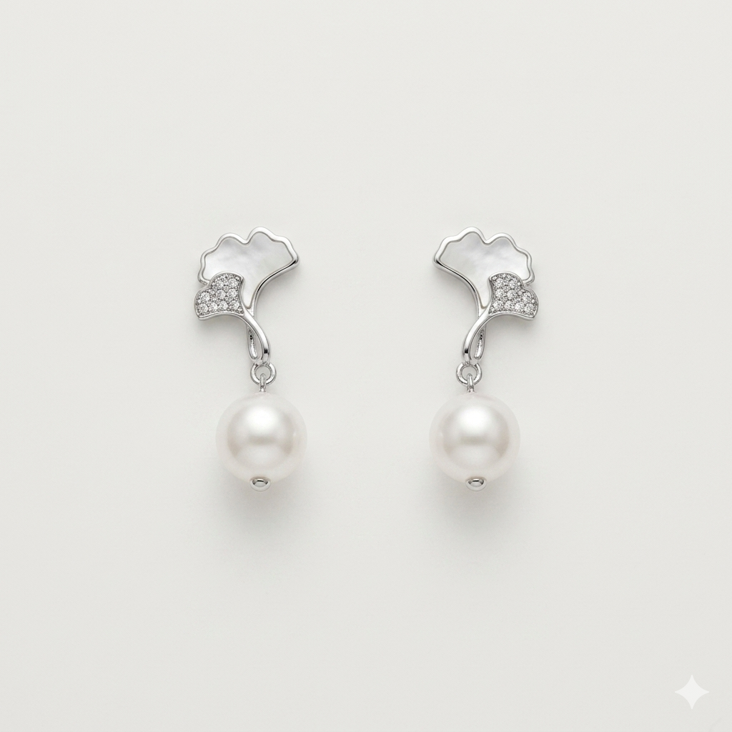 Elegant Pearl Drop Earrings