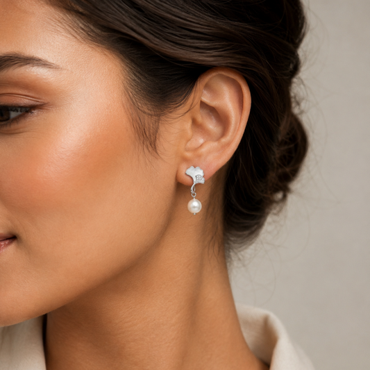 Elegant Pearl Drop Earrings